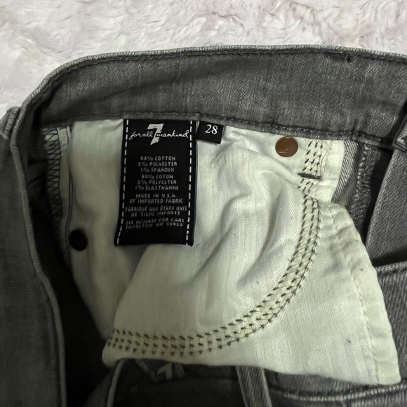 7 For All Mankind Jeans - Size 28 - The Ankle Skinny - Picture 3 of 4